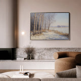 Landscape 345 Canvas Art 60 x 40 cm / Black