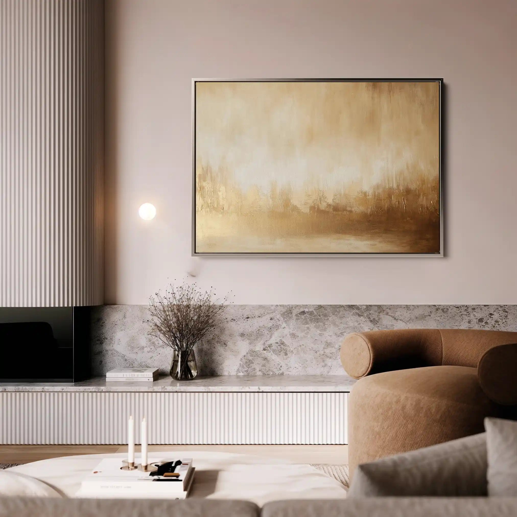 Abstract 346 Canvas Art 60 x 40 cm / Black