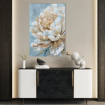 Floral 346 Canvas Art 60 x 40 cm / Black