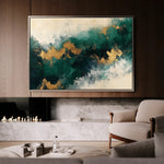 Abstract 348 Canvas Art 60 x 40 cm / Black