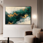 Abstract 348 Canvas Art 60 x 40 cm / Black