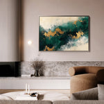 Abstract 348 Canvas Art 60 x 40 cm / Black