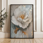 Floral 348 Canvas Art 60 x 40 cm / Black