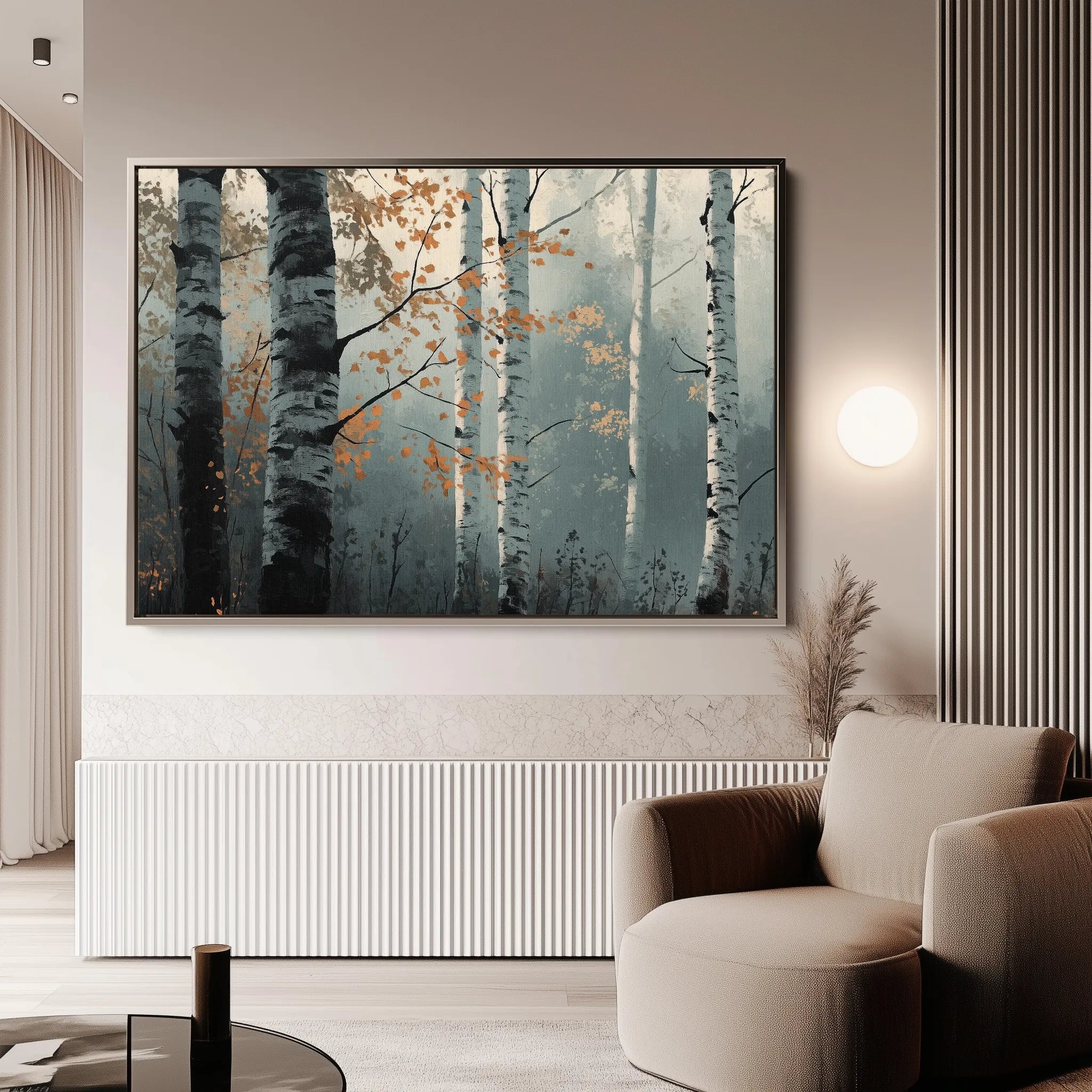 Landscape 348 Canvas Art 60 x 40 cm / Black