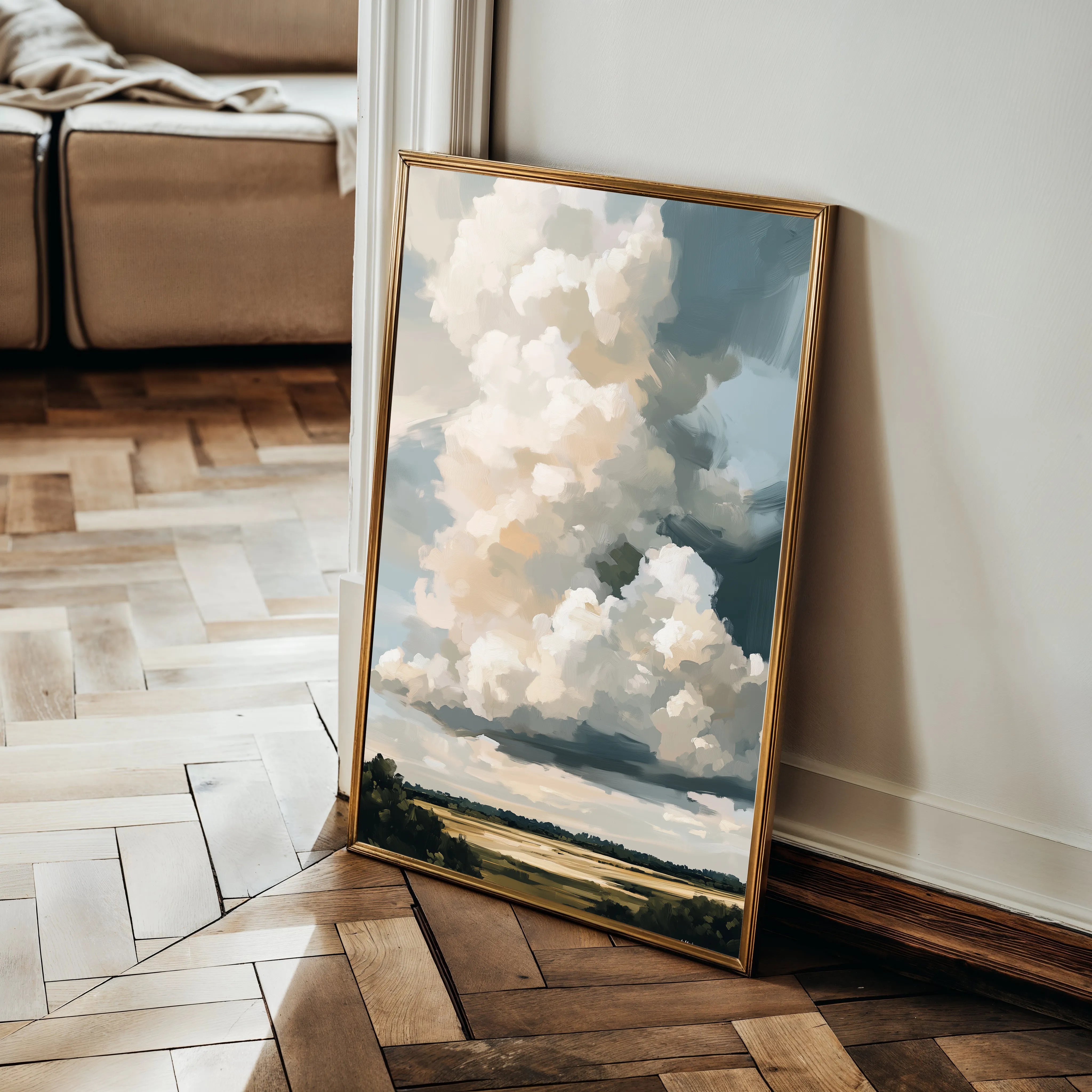 Landscape 349 Canvas Art 60 x 40 cm / Black