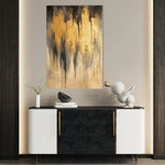 Abstract 350 Canvas Art 60 x 40 cm / Black