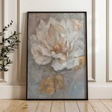 Floral 350 Canvas Art 60 x 40 cm / Black