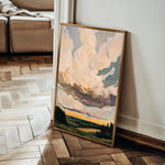 Landscape 350 Canvas Art 60 x 40 cm / Black