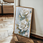 Floral 352 Canvas Art 60 x 40 cm / Black