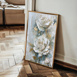 Floral 352 Canvas Art 60 x 40 cm / Black
