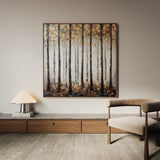 Landscape 352 Canvas Art 60 x 60 cm / Black