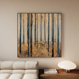 Landscape 353 Canvas Art 60 x 60 cm / Black