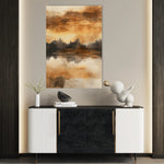Abstract 354 Canvas Art 60 x 40 cm / Black