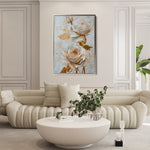 Floral 354 Canvas Art 60 x 40 cm / Black