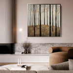 Landscape 354 Canvas Art 60 x 60 cm / Black