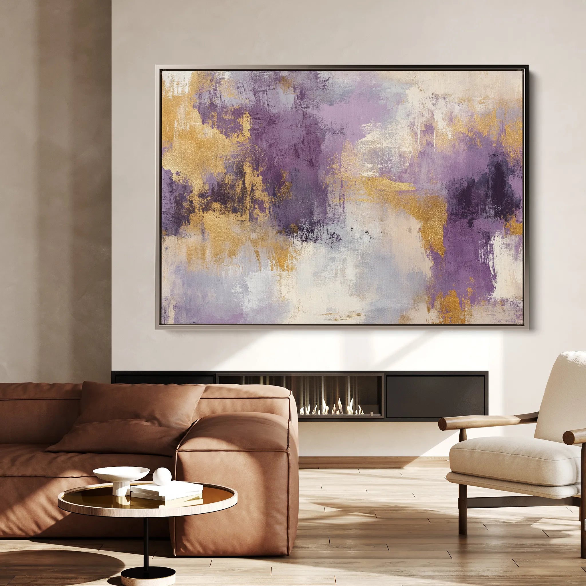 Abstract 355 Canvas Art 60 x 40 cm / Black