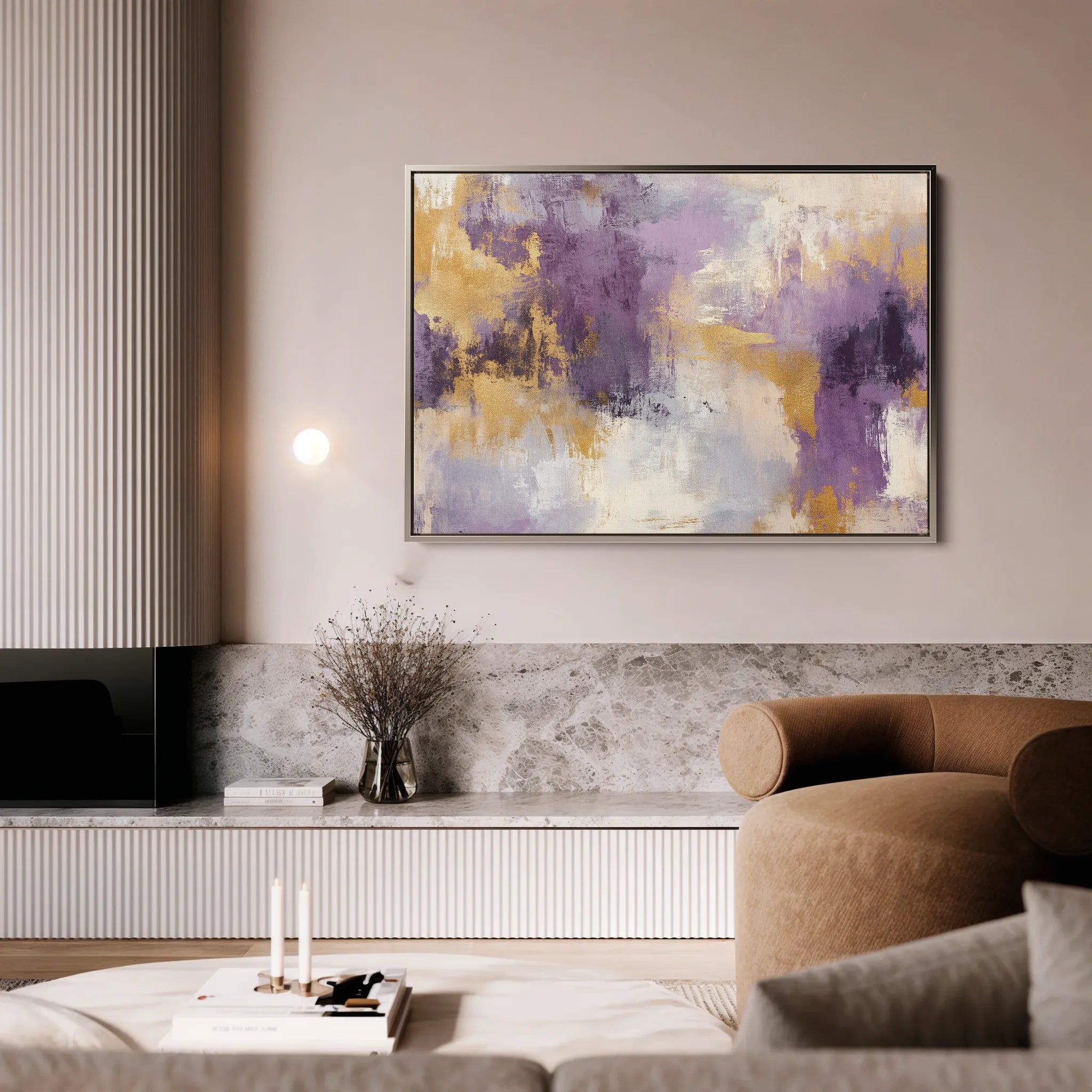 Abstract 355 Canvas Art 60 x 40 cm / Black