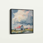 Landscape 356 Canvas Art 60 x 60 cm / Black