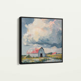 Landscape 356 Canvas Art 60 x 60 cm / Black