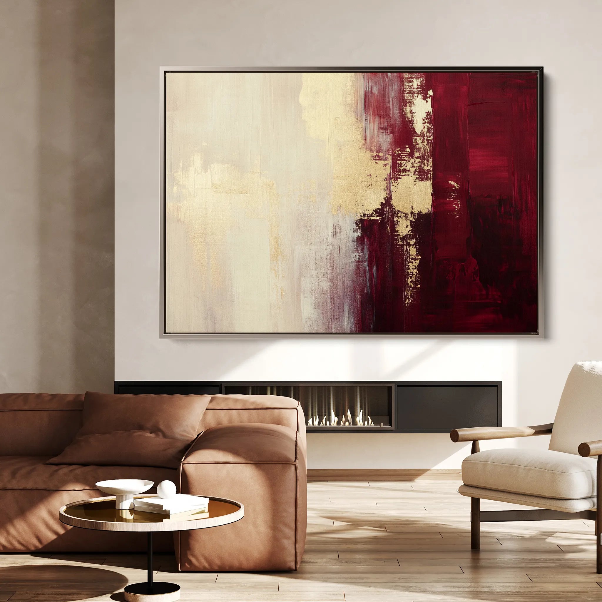 Abstract 357 Canvas Art 60 x 40 cm / Black
