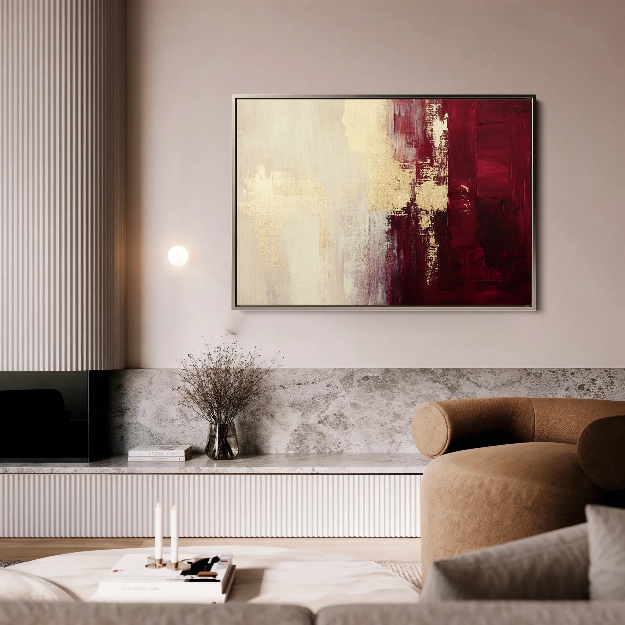 Abstract 357 Canvas Art 60 x 40 cm / Black
