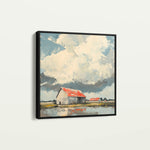 Landscape 357 Canvas Art 60 x 60 cm / Black