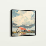 Landscape 357 Canvas Art 60 x 60 cm / Black