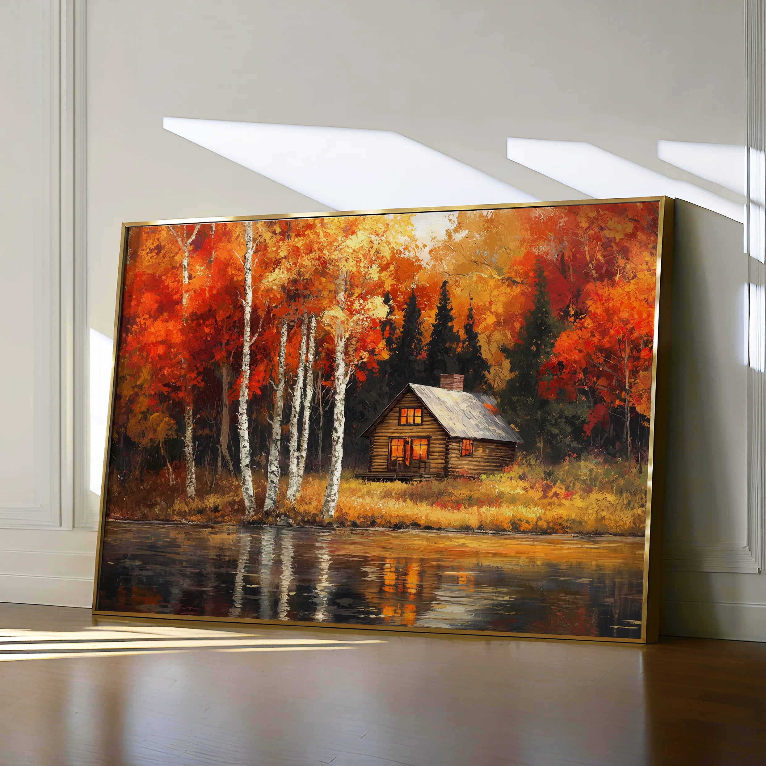 Landscape 358 Canvas Art 60 x 40 cm / Black