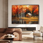 Landscape 358 Canvas Art 60 x 40 cm / Black