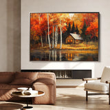 Landscape 358 Canvas Art 60 x 40 cm / Black