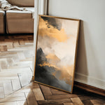 Abstract 359 Canvas Art 60 x 40 cm / Black