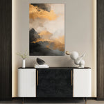 Abstract 359 Canvas Art 60 x 40 cm / Black