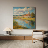 Landscape 360 Canvas Art 60 x 60 cm / Black