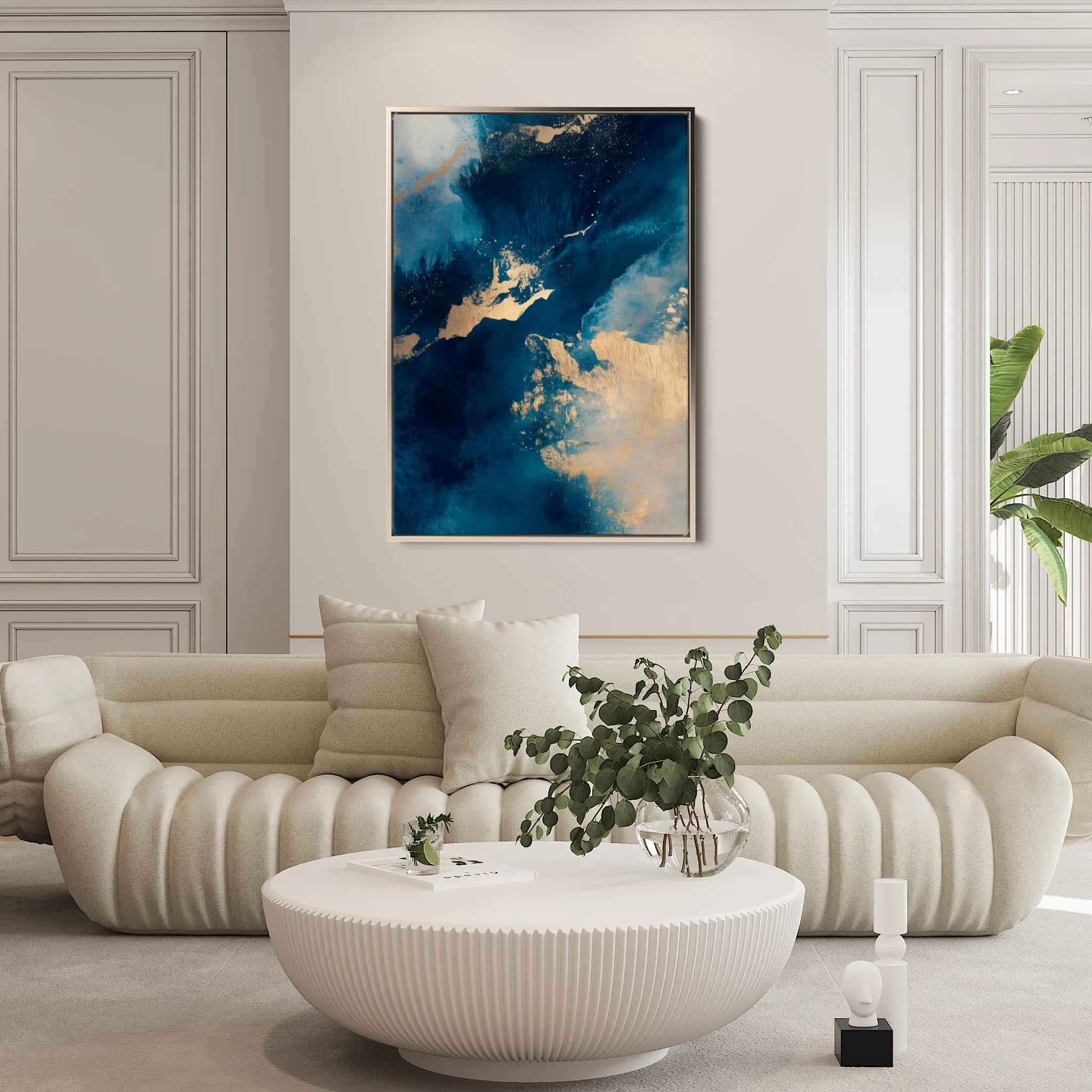 Abstract 361 Canvas Art 60 x 40 cm / Black