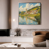 Landscape 361 Canvas Art 60 x 60 cm / Black