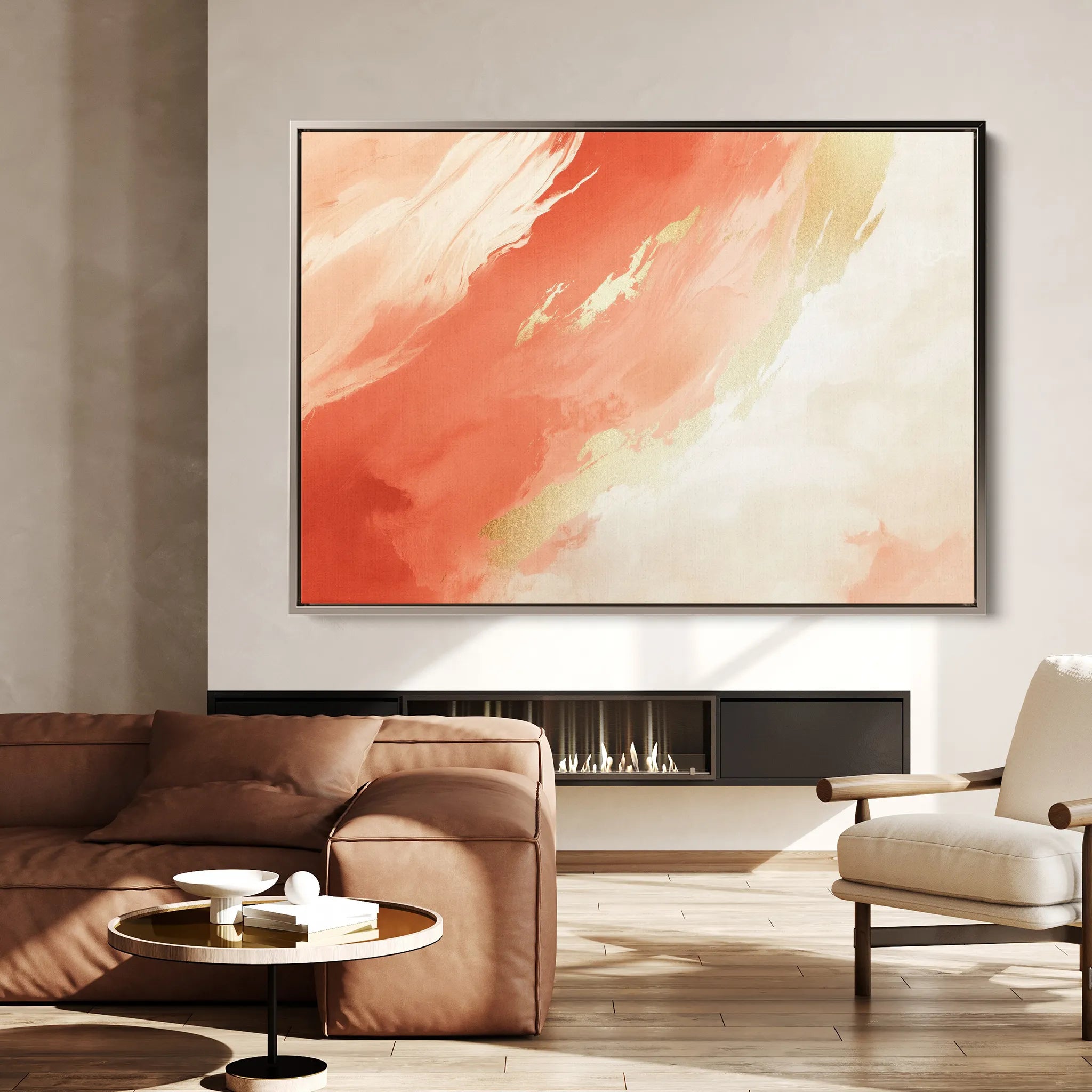 Abstract 362 Canvas Art 60 x 40 cm / Black
