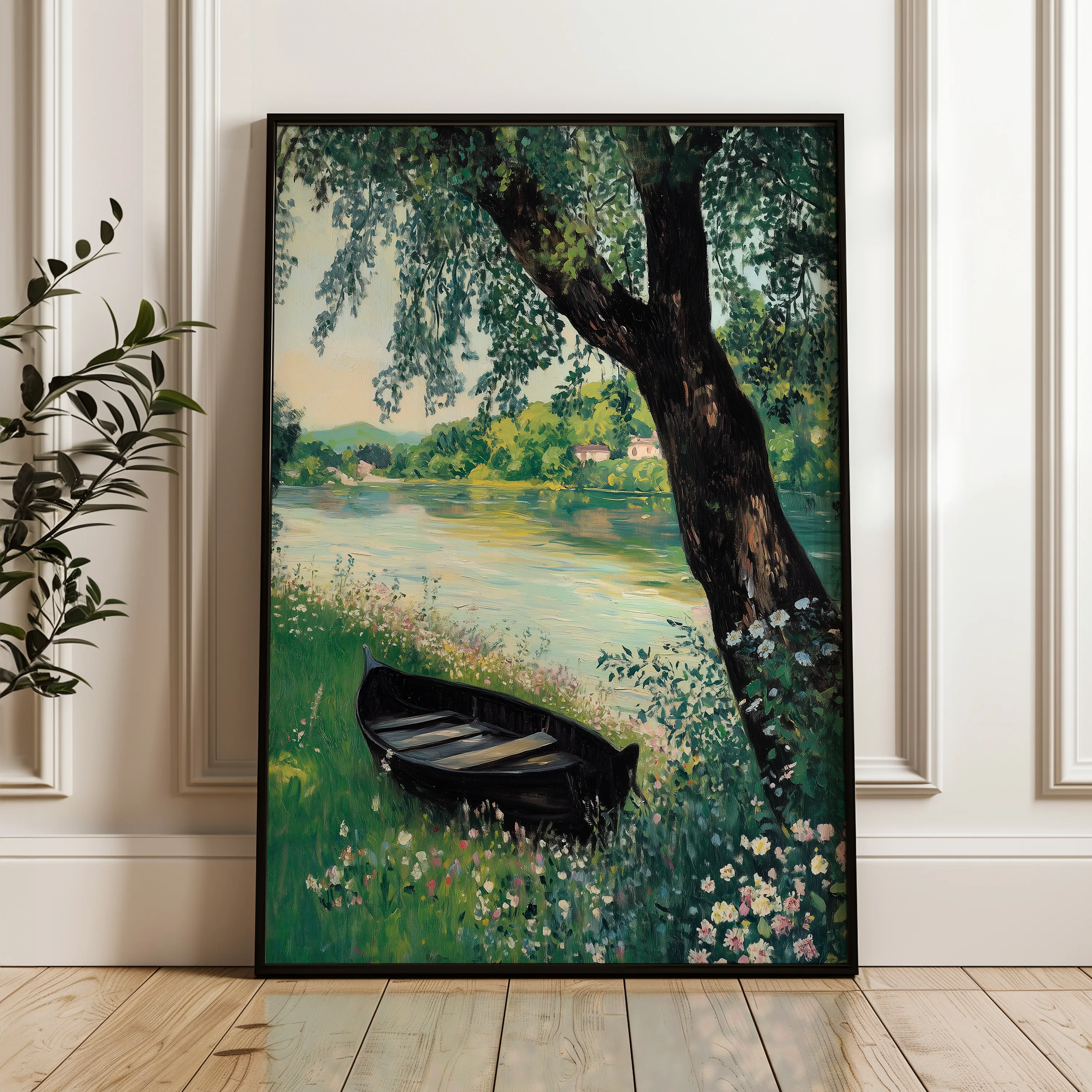 Landscape 362 Canvas Art 60 x 40 cm / Black
