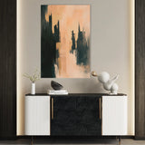 Abstract 363 Canvas Art 60 x 40 cm / Black