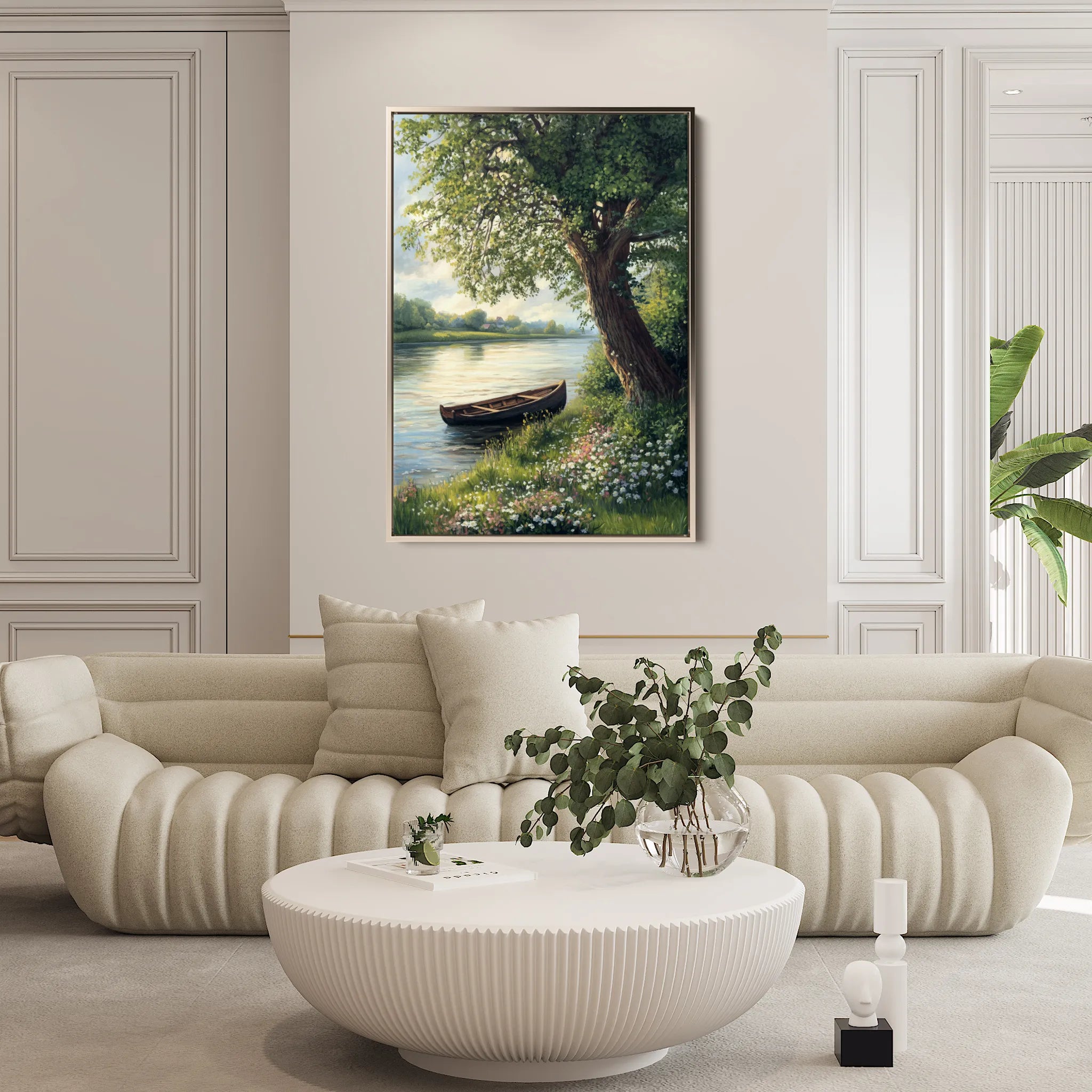 Landscape 363 Canvas Art 60 x 40 cm / Black