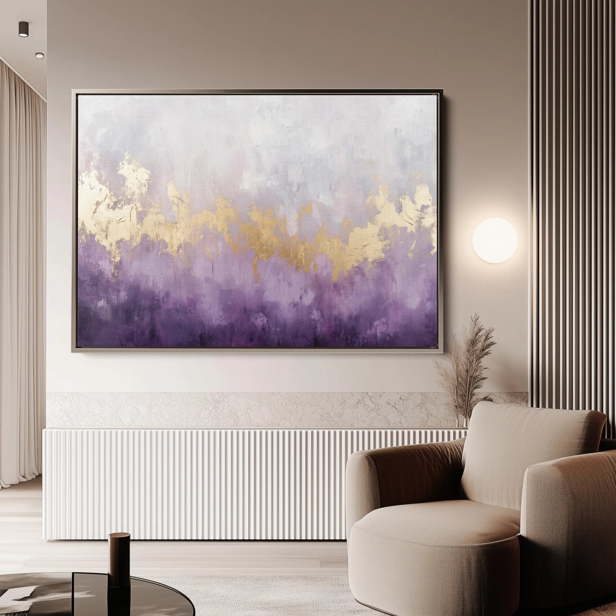 Abstract 364 Canvas Art 60 x 40 cm / Black
