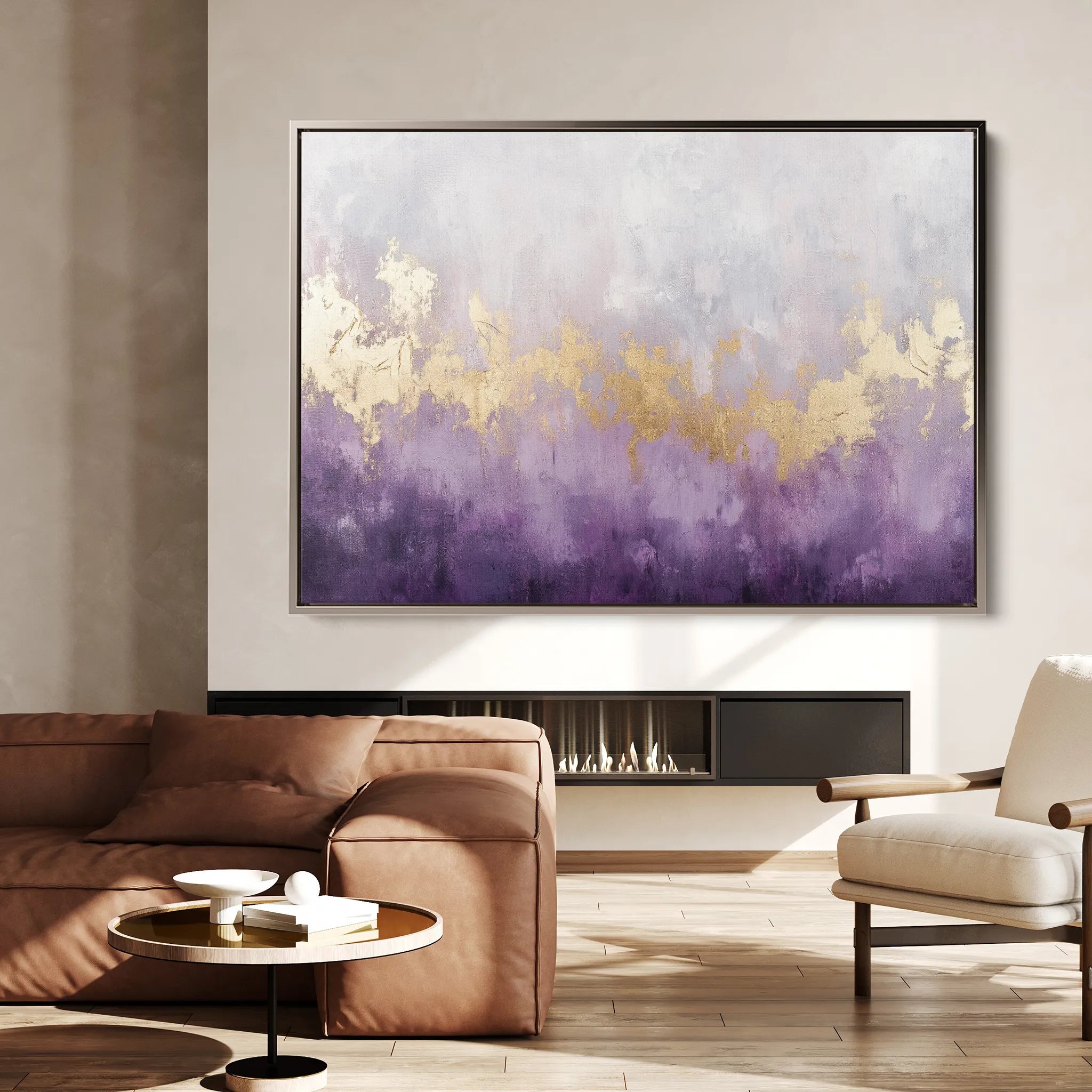 Abstract 364 Canvas Art 60 x 40 cm / Black