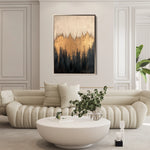 Abstract 366 Canvas Art 60 x 40 cm / Black