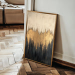 Abstract 366 Canvas Art 60 x 40 cm / Black