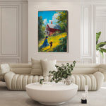 Landscape 366 Canvas Art 60 x 40 cm / Black
