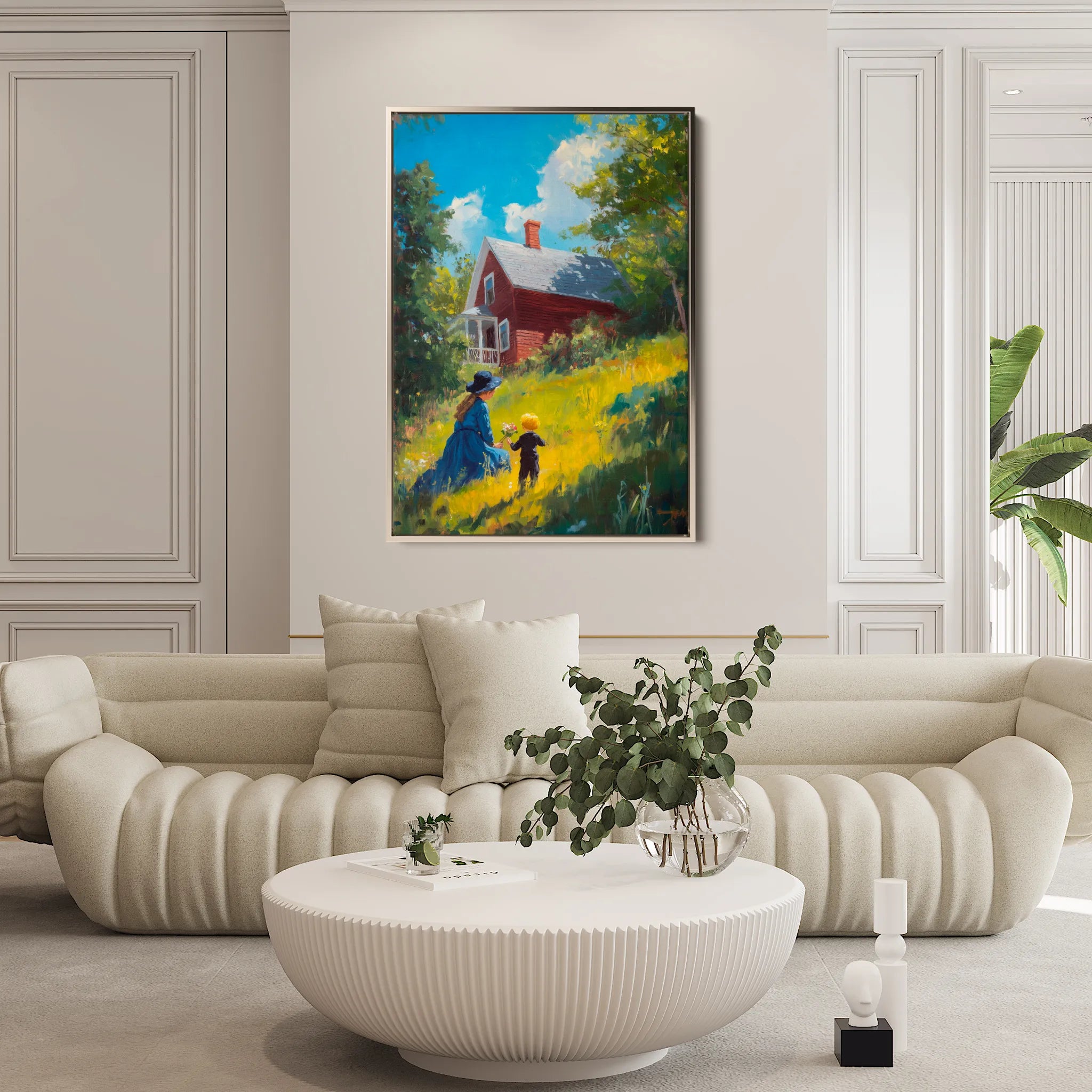 Landscape 366 Canvas Art 60 x 40 cm / Black