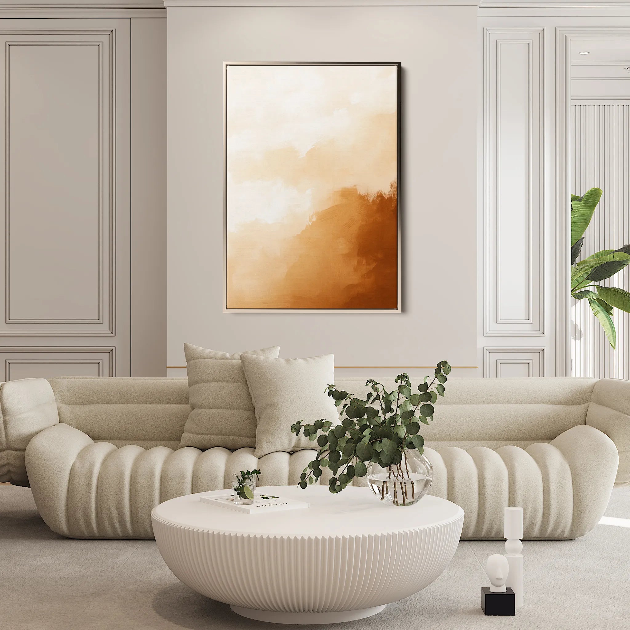 Abstract 367 Canvas Art 60 x 40 cm / Black