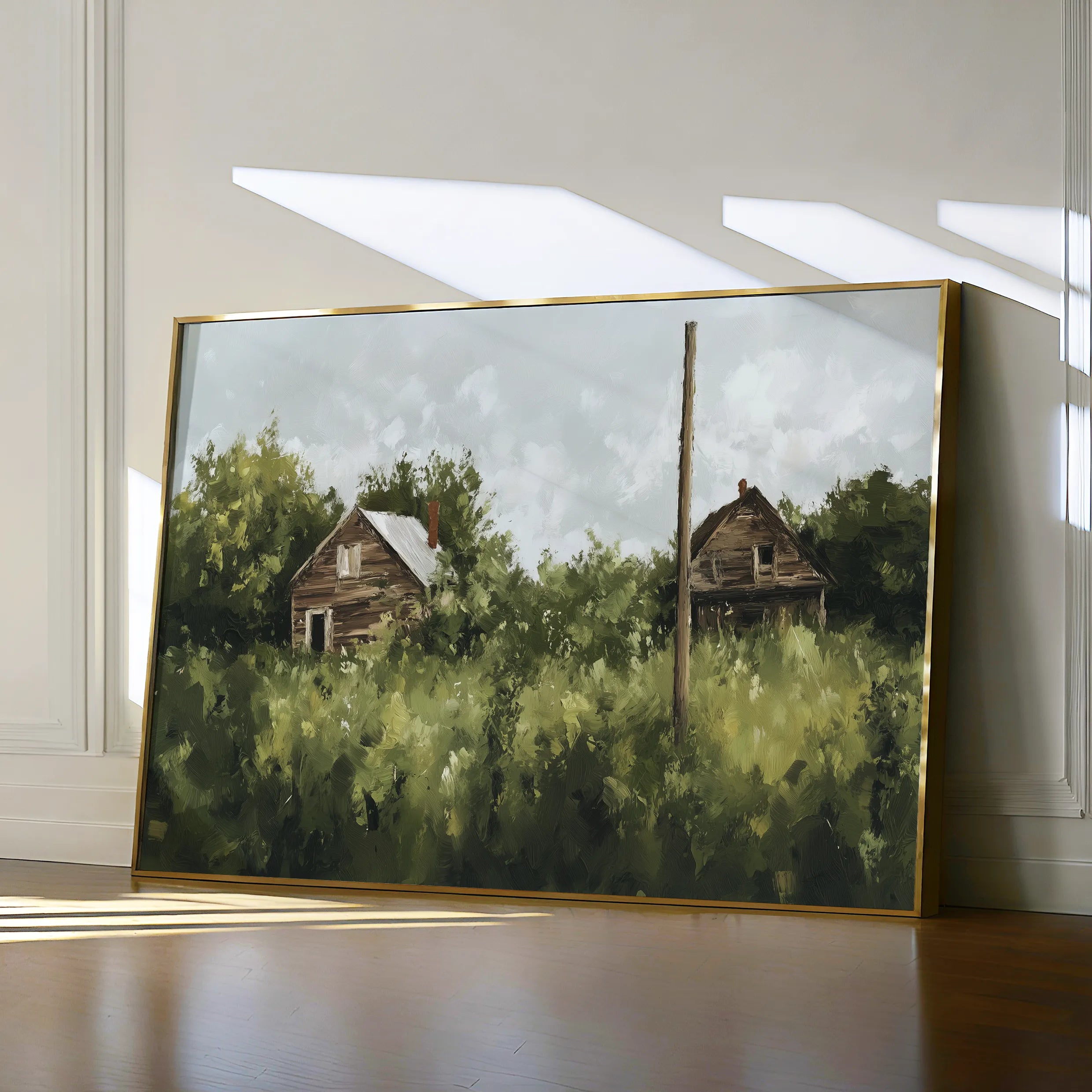 Landscape 368 Canvas Art 60 x 40 cm / Black
