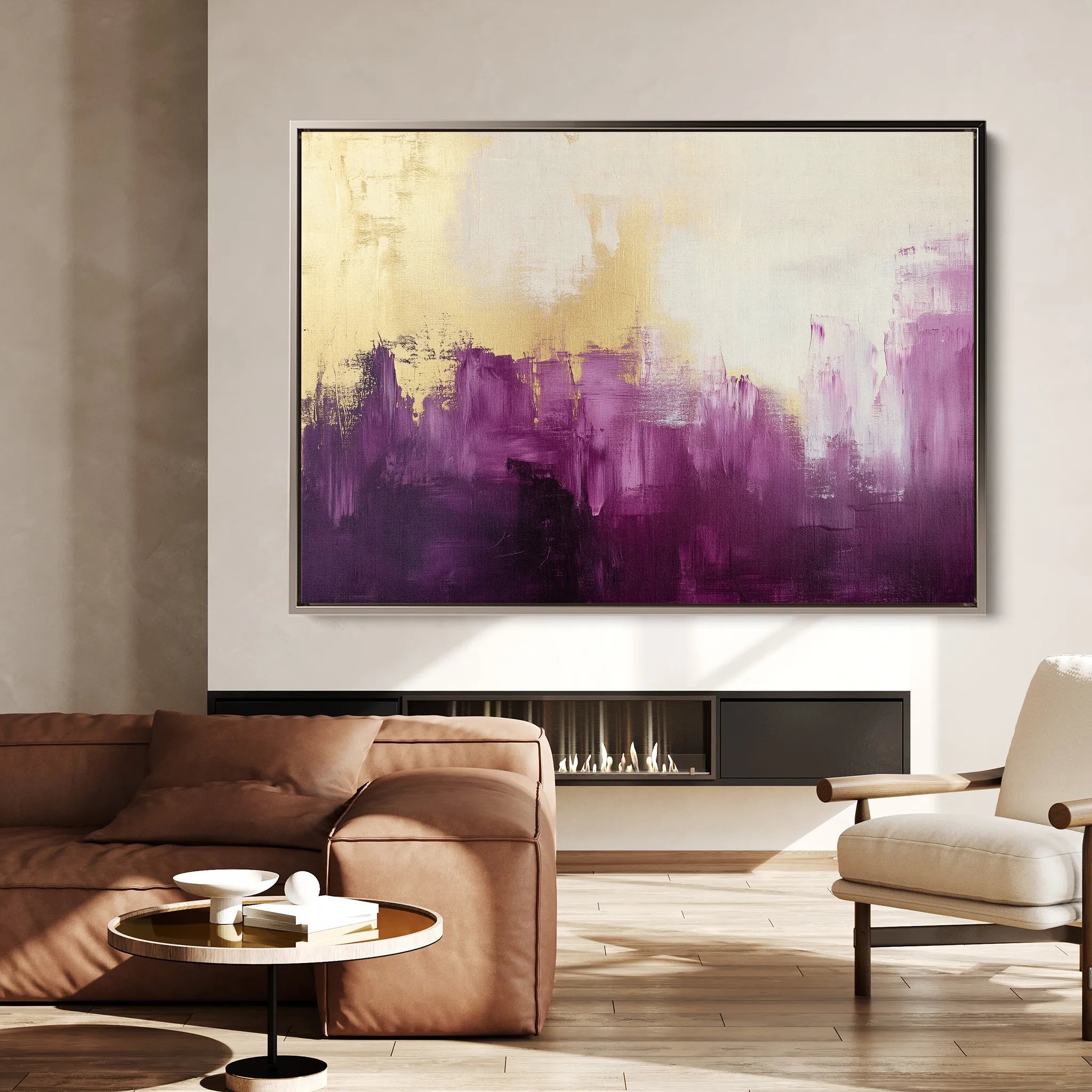 Abstract 369 Canvas Art 60 x 40 cm / Black