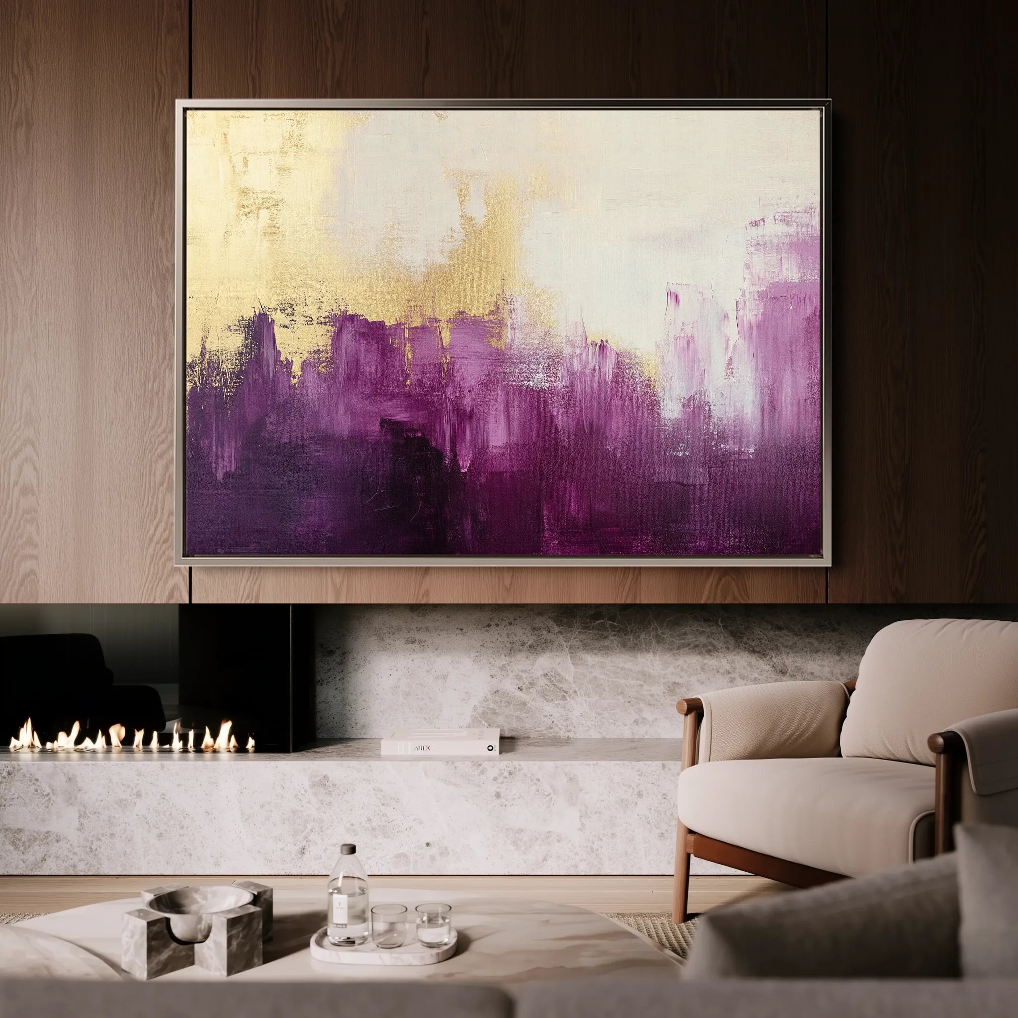 Abstract 369 Canvas Art 60 x 40 cm / Black