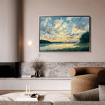 Landscape 369 Canvas Art 60 x 40 cm / Black